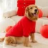 Big Dog New Year's Lion Dance Festive Chinese New Year Golden Retriever Edge Herding Medium and Large Dog Two-legged Warm Sweater Pet Dog Clothes