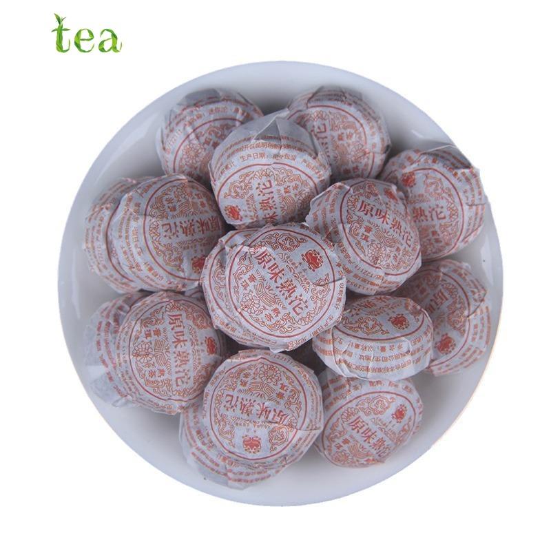 Yunnan Menghai Pu'er Tea Mature Tea, Muzhi Original Flavor Tuo Mini Xiao Tuo Original Flavor and Rich Aroma Tea 500g