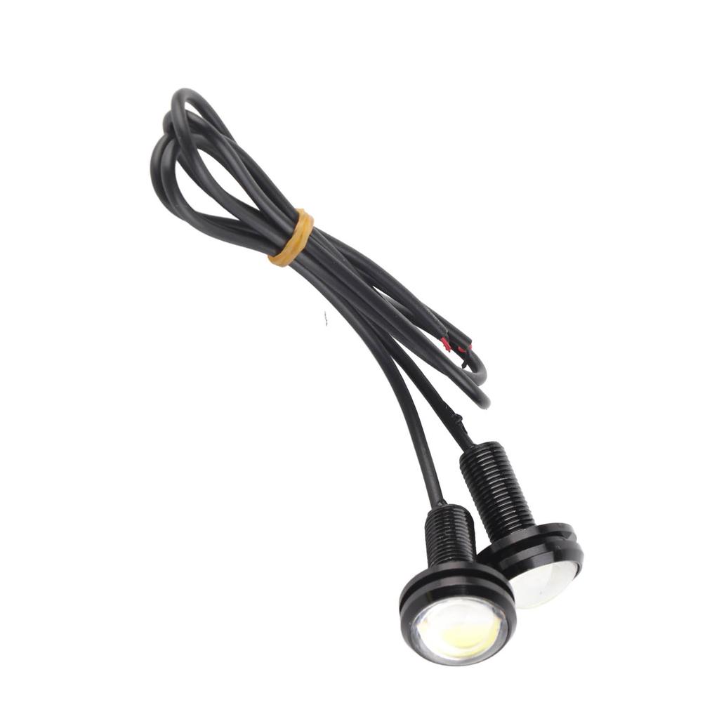 8Pcs Eagle LED Lights White 23mm 12V Aluminium Alloy Waterproof Dustproof LED Car Lights for