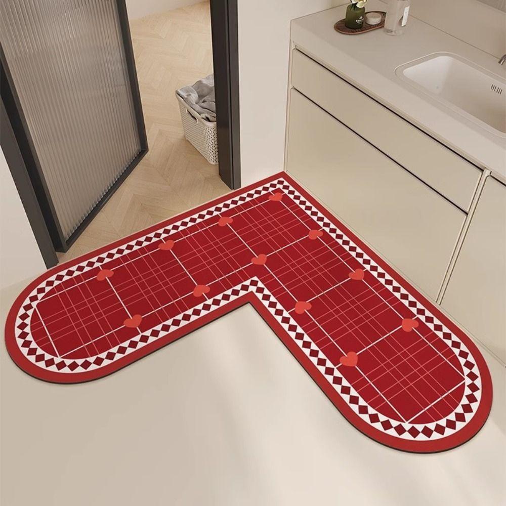 Diatomite Stone Bathroom Anti-slip Mat 3.5mm Thickness Entrance Carpet Bedroom Door Mat Home