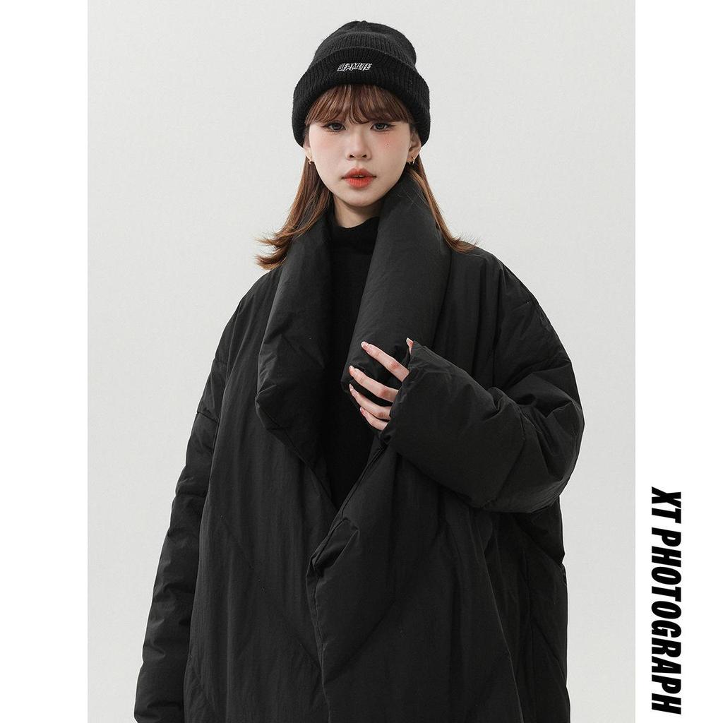 Chaqueta acolchada de algodón grueso unisex hasta la rodilla - Abrigo de invierno cálido y versátil