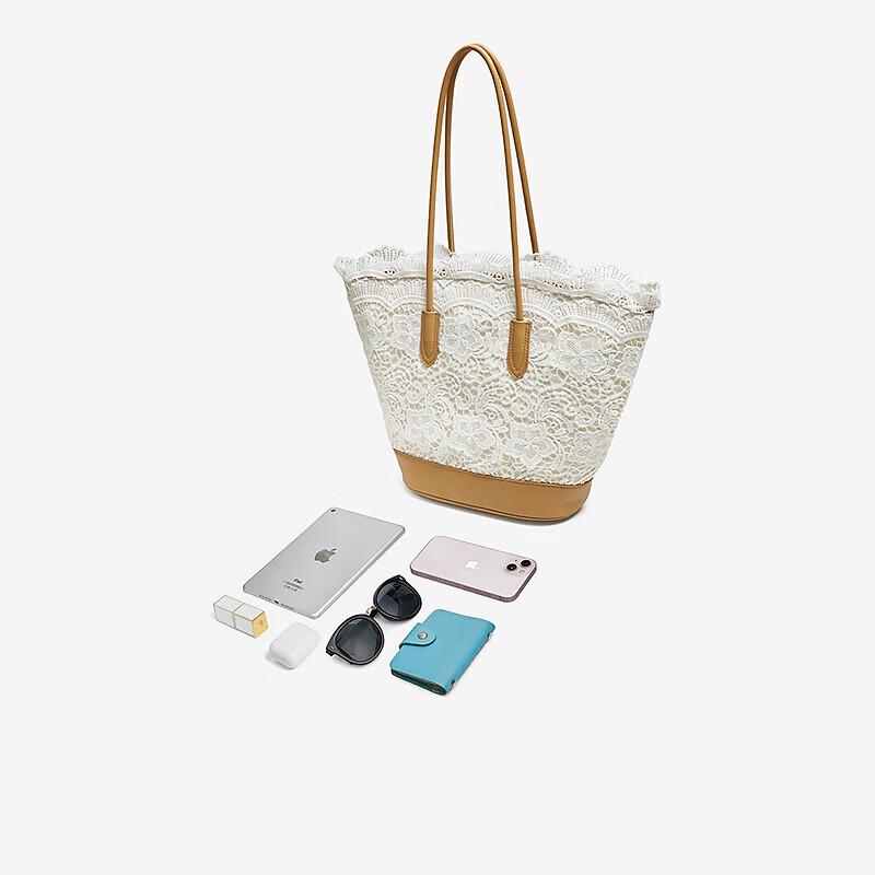 BASTO Women's French Style Lace Tote Bag