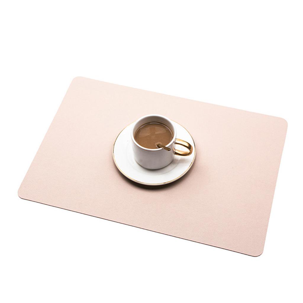 PU Leather Placemat Multipurpose Non-Slip Heat Resistant Table Mat For Home