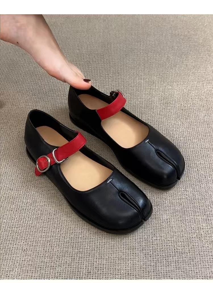 Fashion High-quality, comfortable sheepskin-style split-toe shoes for women