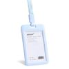 Morandi Color Vertical Work ID Card Holder with Lanyard