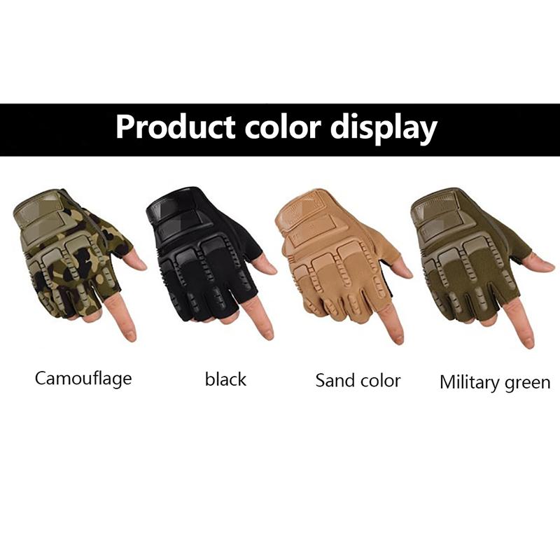 Outdoor Tactical Gloves Military Half-finger Fishing Riding Sports Unisex Weightlifting Riding