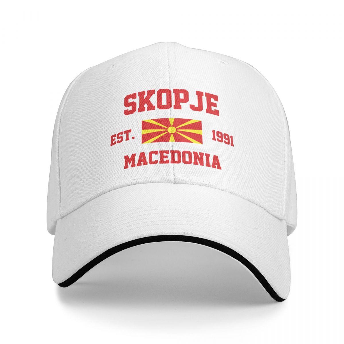 

Бейсболка Северная Македония EST.1991 Skopje Capital Unisex WoUnisex Unisex Хип-хоп Кепки-сэндвич Snapback Кепка для гольфа Рыбалка One Size