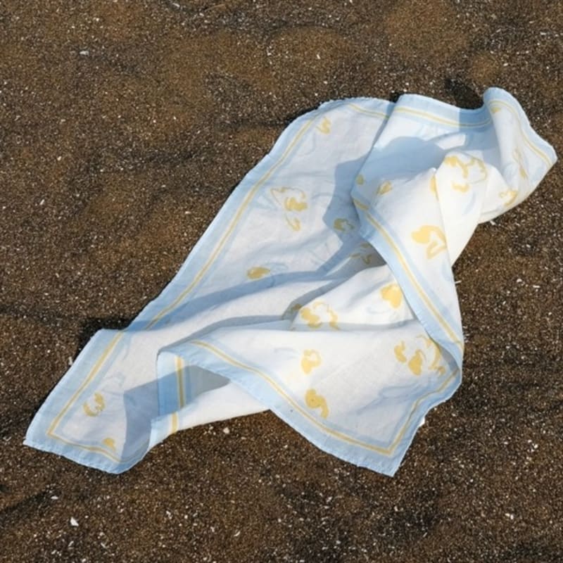 MATT AND MEL [Organic Scarf] Genista - Blue