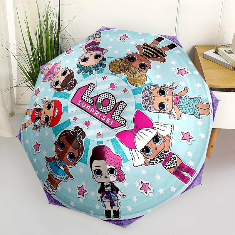 

1pc LOL Surprise Dolls Collection Umbrella with Plastic Handle,Suitable for All Seasons Home Travel Outdoor UmbrellaM1100