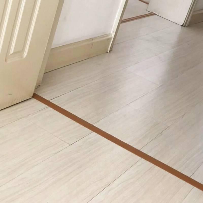Durable Pvc Transition Strip For Seam Concealment Self Adhesive Design For Modern Home Decor In Bathrooms Living Rooms And Sports Areas