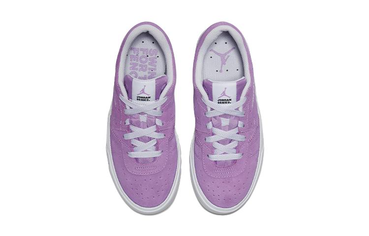 Jordan Air Jordan Series ES Leather Slip Resistant Abrasion Resistant Low top Kids' Skateboarding Shoes Purple DN3205-505