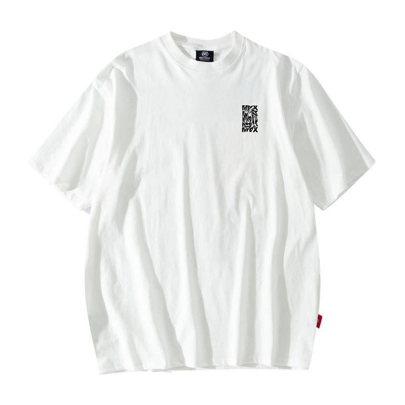 European And American Trend Short-Sleeved T-Shirt For Men And Women Couples Oversize Hip-Hop High Street Half-Sleeved Tee Shirt Base