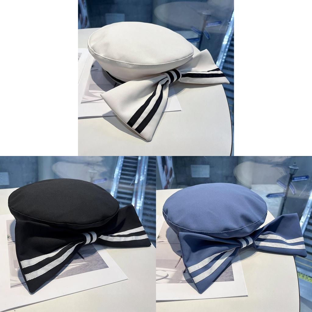 Cute Butterfly Bow Beret Hat For Women Spring Summer Fashion Accessory