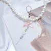 Flower Phone Accessory Peach Phone Lanyard Star Bag Pendant Beads Pendant Suitable for Parties and Casual Outfits