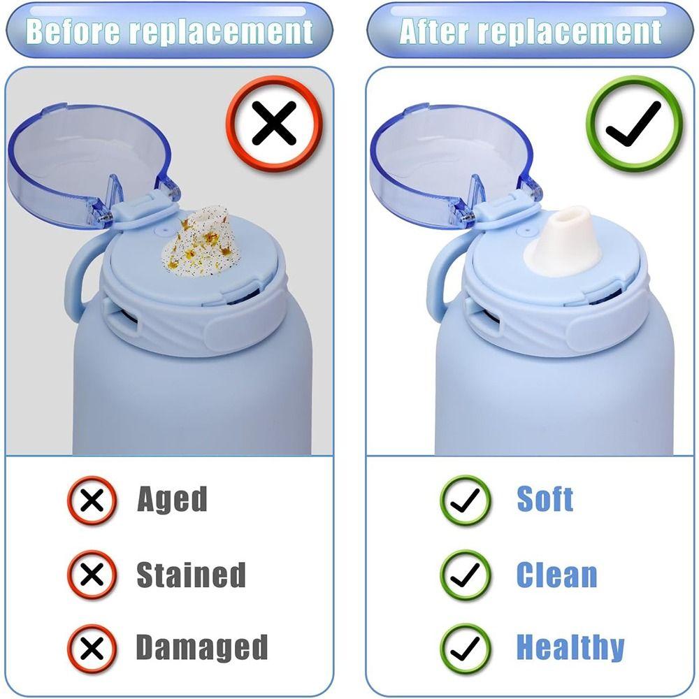 2PCS Water Bottle Bite Valve Replacement for Ello Cooper 18/22/32/40oz