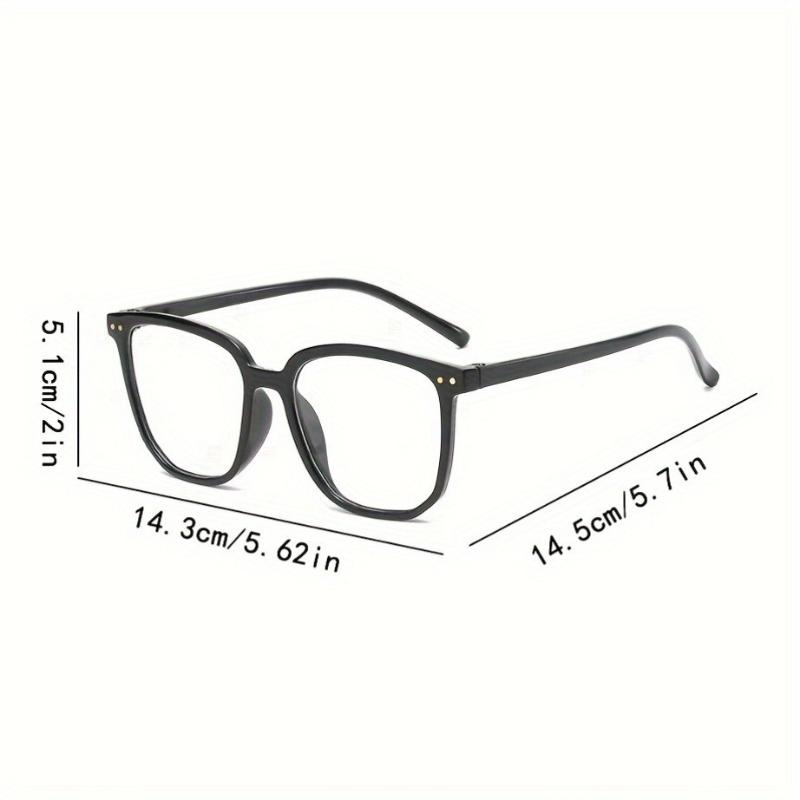 4PCS Blue Light Blocking Glasses Frame Unisex Retro Artistic Flat Top Fashionable round Face Suitable for Men And Women