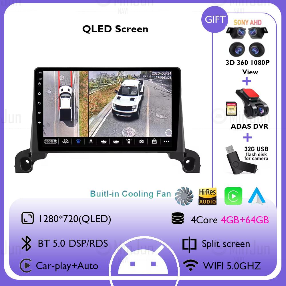 Android 14 Car Multimedia Radio GPS Player For Peugeot 3008/5008 2016 2017 2018 2019 2020 - 2024 Auto Bluetooth Wirekess CarPlay