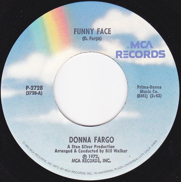 

7inch Record DONNA FARGO - Funny Face / Superman P2728 MCA Records 1980 US Rock Used