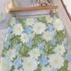 Falda Wrap de Encaje Calado Europeo Bordada con Flores 3D Ropa de Mujer