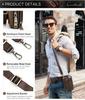 Black Angel Retro Men's Crazy Horse Leather Crossbody Phone Bag