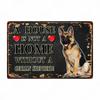 A House Is Not A Home Without A Dog Plaque, Vintage Metal Tin Signs, Bar, Cafe, Home Decor, Springer Spaniel, Wall Art Poster