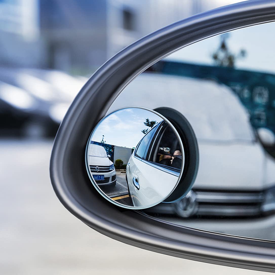 

Wolfride 2pcs Car Auxiliary Mirror, Side Mirror, Submirror, Car Circular Auxiliary Mirror, Rear View