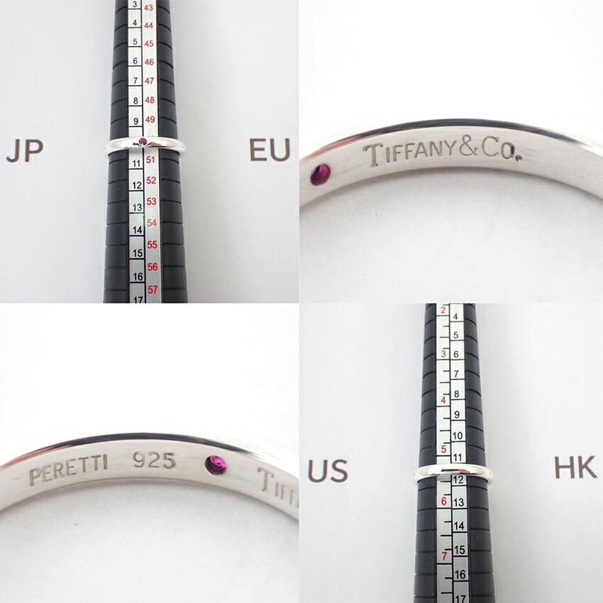 [Pre-owned] TIFFANY / Tiffany / 925 / Ruby / Stacking Band Ring / Size 10 / J89-10