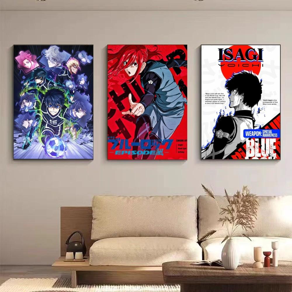 Anime BLUE LOCK Isagi Yoichi POSTER Poster Printuri Pictură de perete Dormitor Living Room Decorare Acasă Poster Printuri Design perfect