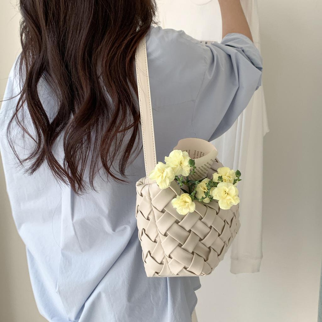 Einschultertasche - Elegante Damen-Achseltasche für den lässigen Transport, Gewebtes Design