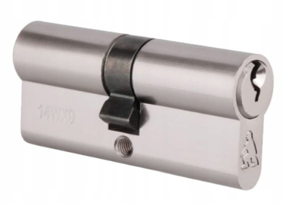 Cylinder insert 3030 mm Satin nickel 3 keys