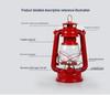 Retro Nostalgic Multi-Color Kerosene Horse Lamp - Portable Outdoor Camping & Decorative Lamp