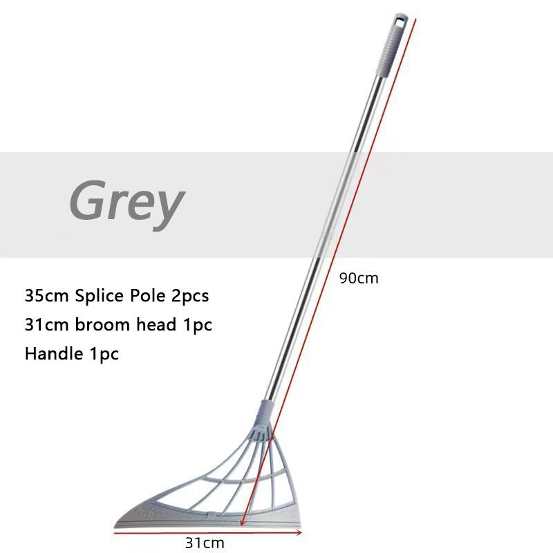 

Резиновая метла, ручная подметальная машина, волшебная метла, щетка для мытья полов, скребок для чистки пола, скребок для пола, щетка для подметания шерсти домашних животных, метла серый