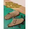 Women's spring new cork flat slippers women wear leather fishing shoes sandals half slippers