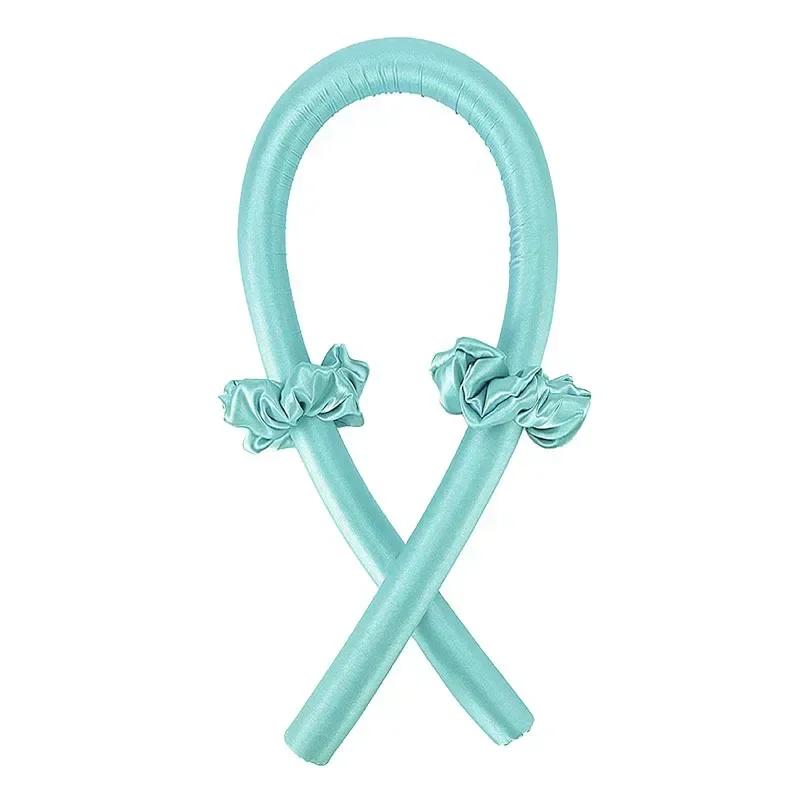 Heatless Curling Rod Pannebånd No Heat Silk Curls Bånd Hårruller Sove mykt pannebånd Lazy Hair Curlers Hårstylingverktøy