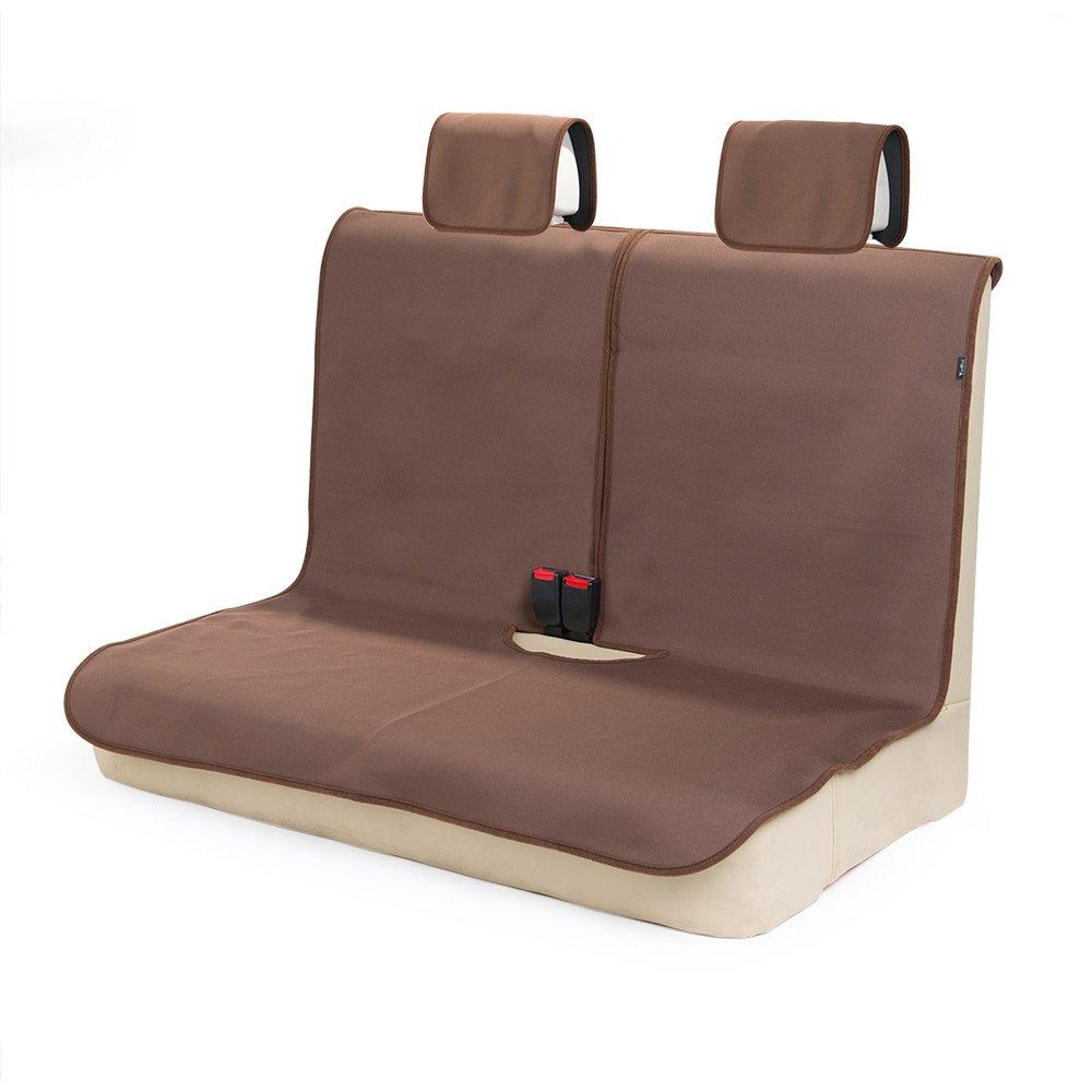 TanYoo Car Seat For Rear Suitable for Light SBR Seat Brown Headrest Cover, Waterproof, Seats, Vehicles, Anti-Slip, Bonding, Protection, (With Cover)