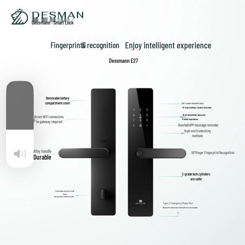 Desmann E27 Smart Door Lock
