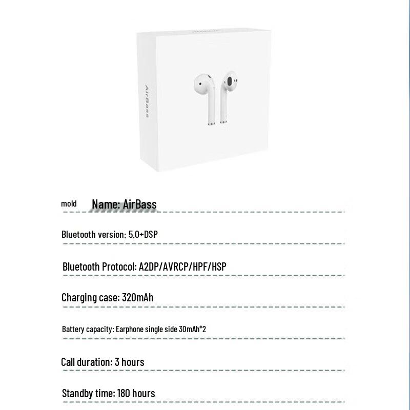 Wopin AirBass TWS True Wireless Earbuds