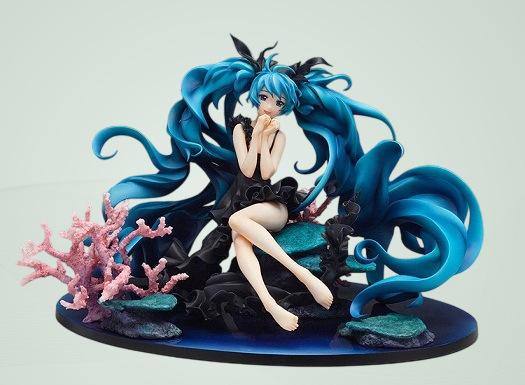 Photo frame Hatsune of the Deep Sea, virtual singer Miku Hatsune of the Deep Sea, Hatsune of the Deep Sea, anime figure model