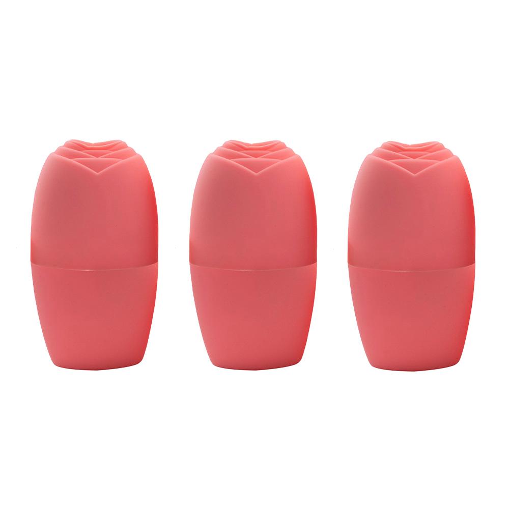 Women's Facial Beauty Rose Ice Pack Ice Tray Massage To Remove Puffiness Ice Mold Roller Massager Silicone Face Pack