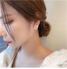 925 Sterling Silver French Pearl Sweet Heart Earrings for Women