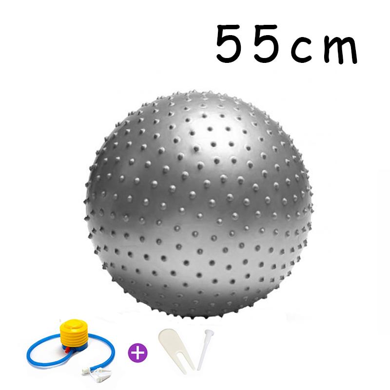 55cm/65cm/75cm/85cm Point Massasjeball Yogaball med Pump Hedgehog Fitness Baller Fitball Pilates Balansetrening Sport GYM