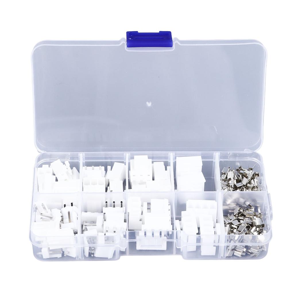 Kit conectori VH3.96 120 BUC 2P‑4P Carcasă 3.96MM Ștecher Pin Drept Soclu Bloc Terminal cu Șurub Conne