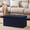 YOUDENOVA Folding Storage with Ottoman and Suitable for Living and Made of 160kg Weight Capacity Stool, Two-Seater, Storage, Footrest, Rooms,