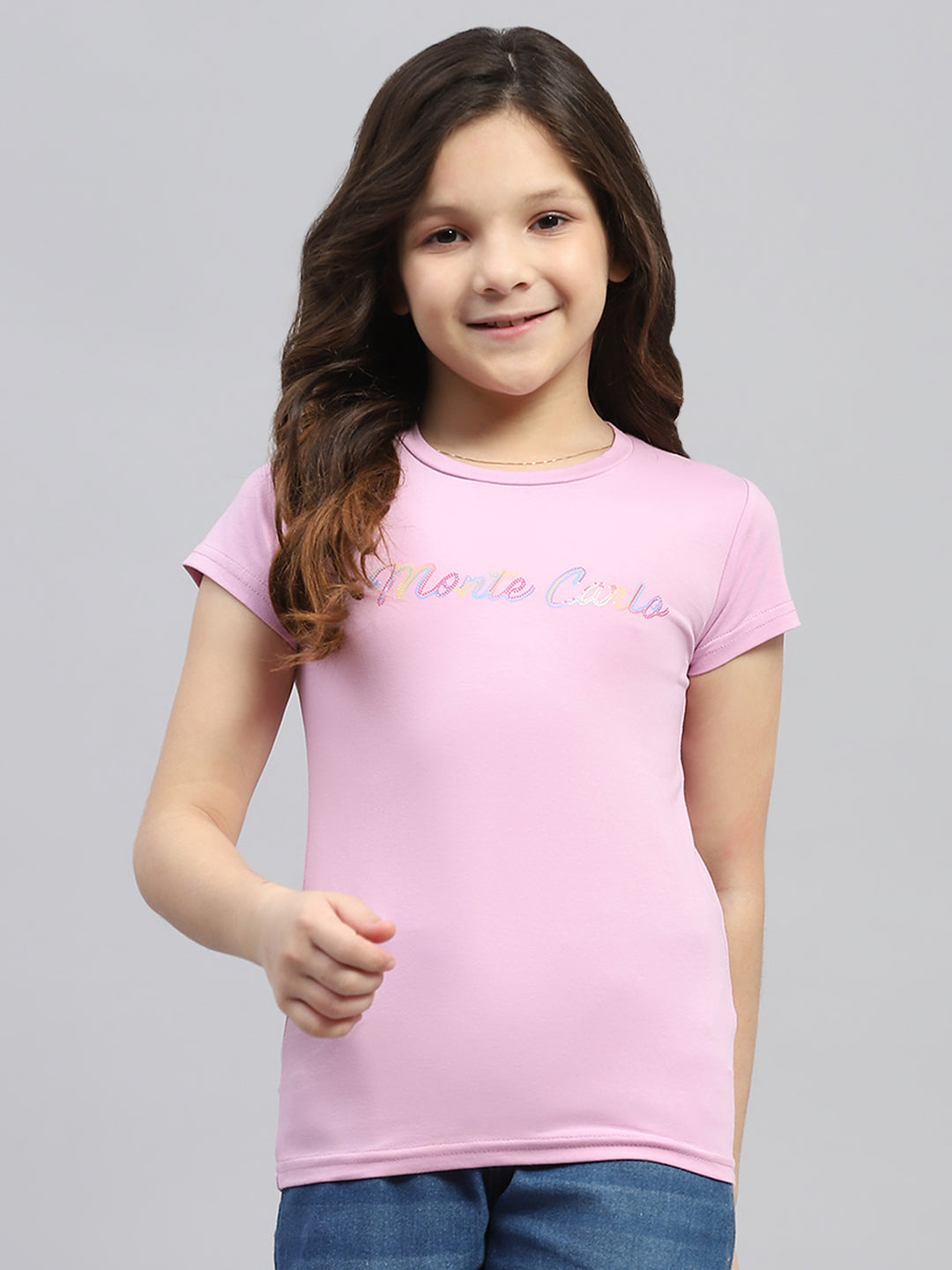 Monte Carlo Girl Regular Fit Purple Top 5-6 Years