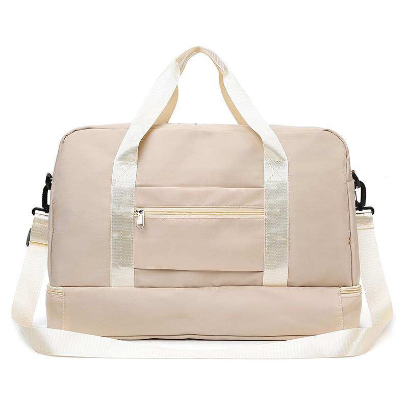 Leichte Faltbare Gepäcktasche Trocken-Nass-Trennung Großes Fassungsvermögen Multifunktionale Reisetasche Aufbewahrungstasche mit Fächern Schuhtaschen