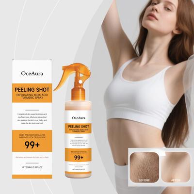 Ácido Kójico Cúrcuma Cutina Limpieza en Spray Ácido Kójico Cúrcuma Envoltura Nutre Colágeno Hidrolizado Piel Luminosa Firmeza de la Piel