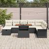 Garden Sofa Set 9 pcs Black Poly Rattan