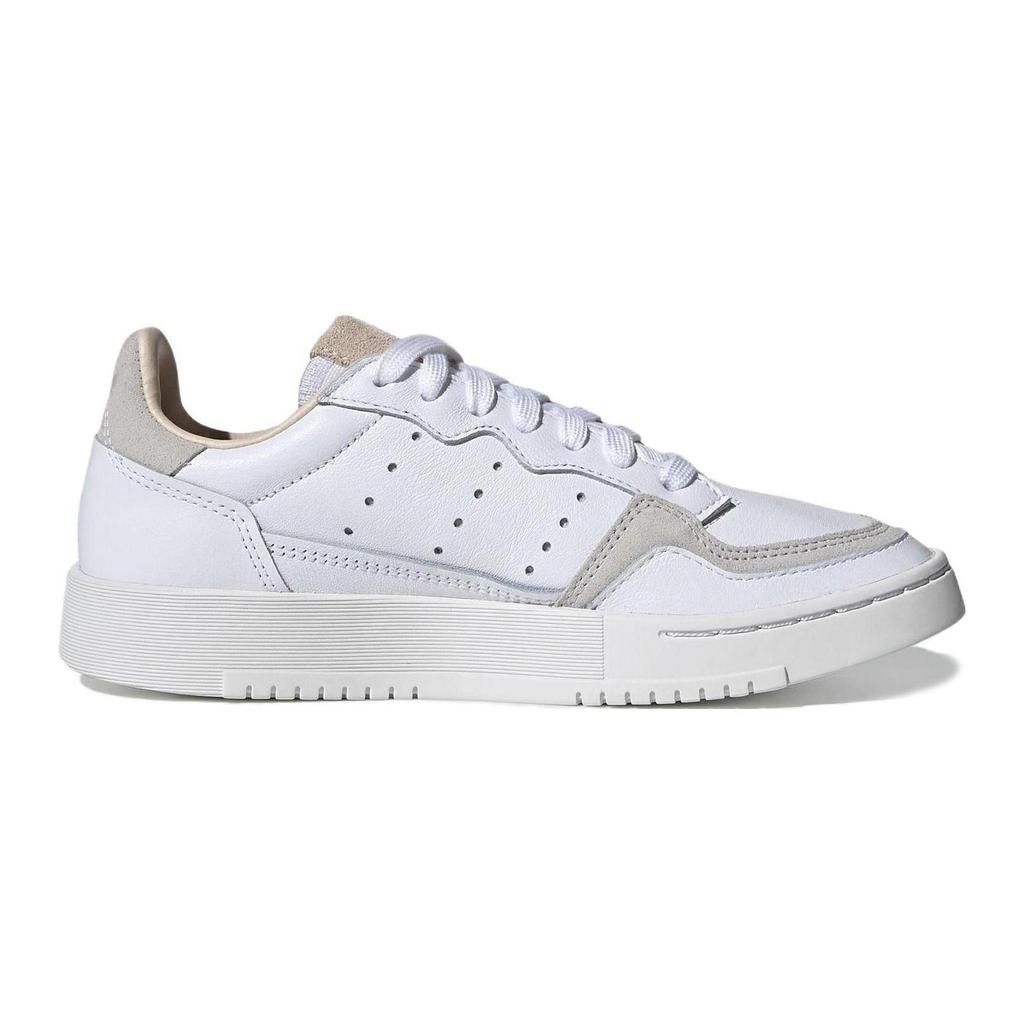 Adidas Originals Super Court Leather Low top Kids' Skateboarding Shoes White Brown Teenagers EE8795