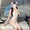Domila Sexy Underwear Lace Temptation Transparent Hollow Sexy Onesie Women's Hot Open Uniform Suit