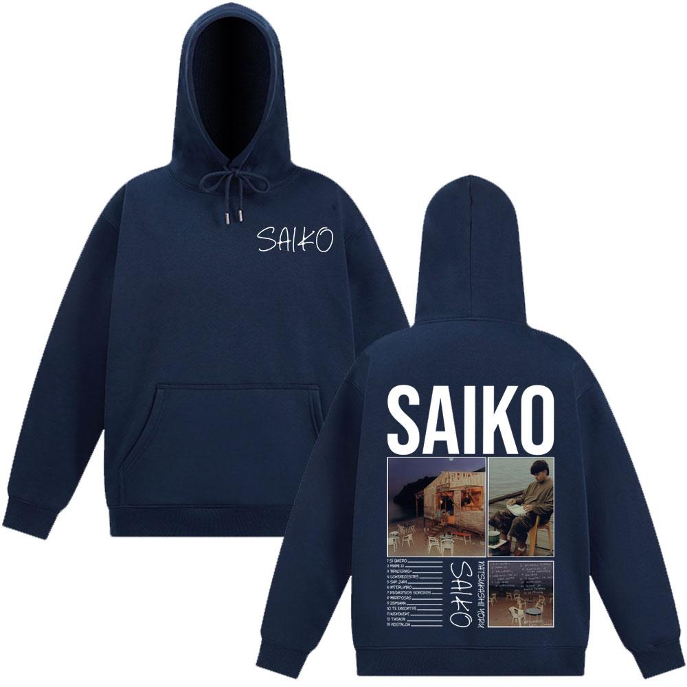Rapper SAIKO Natsukashii Yoru Album Tour 2025 Hoodie Men Women Harajuku Pullover Long-sleeved Hip-hop Sweatshirts Streetwear Top